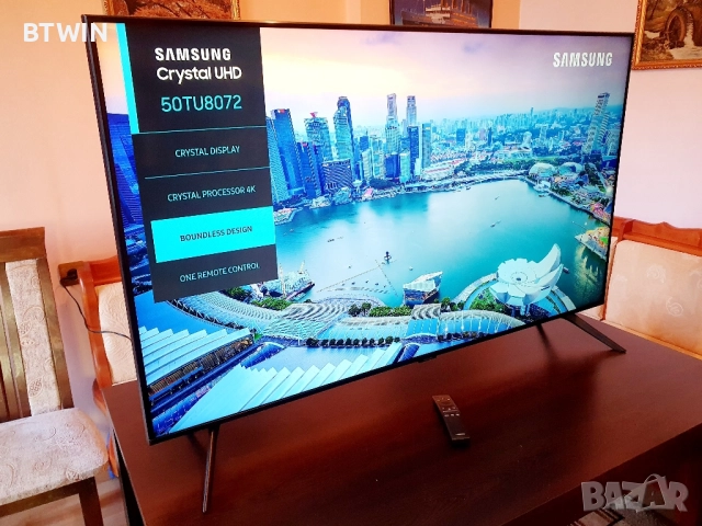 Телевизор - Samsung 50 ИНЧА - Smart - 4K - Ultra - HD !, снимка 3 - Телевизори - 52508542
