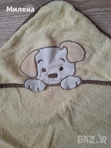 Детска хавлиена кърпа с качулка кученце