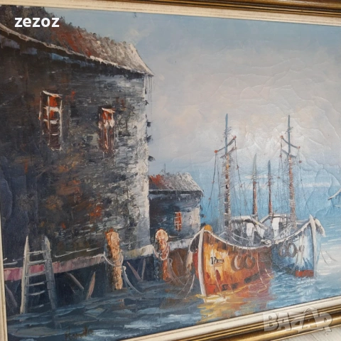 Авторска картина масло върху платно, снимка 3 - Картини - 53184962