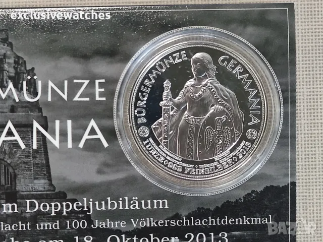 1 унция Сребърна гражданска монета от Германия 2013 г. - полирана , снимка 3 - Нумизматика и бонистика - 47546126