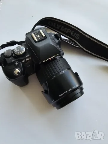 Фотоапарат Olympus E-500 с два обектива