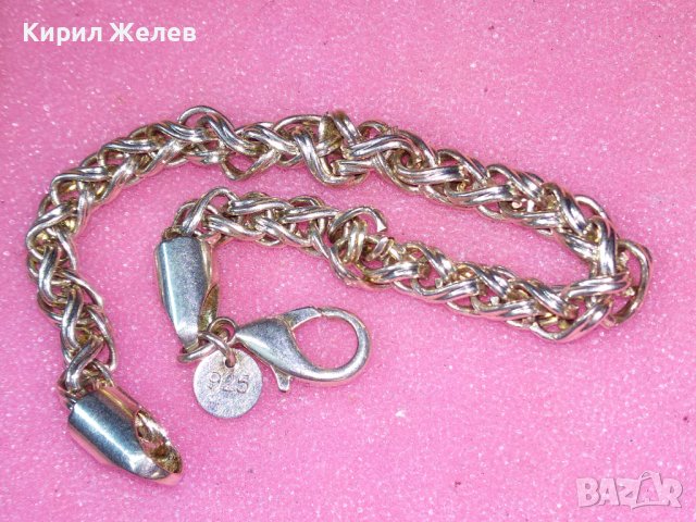 КРАСИВА ВИНТИДЖ АРТ МОДЕЛ СРЕБЪРНА ГРИВНА СРЕБРО 925 РЯДКА ПЛЕТКА 43248, снимка 11 - Гривни - 44390425