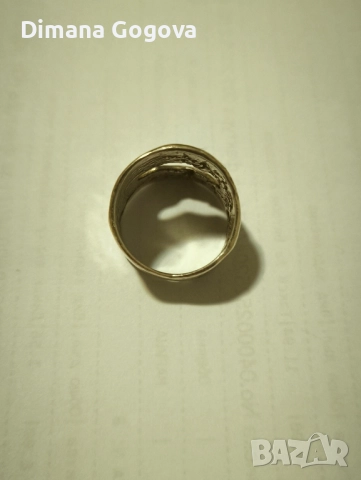 Сребърен пръстен, снимка 4 - Пръстени - 51489746