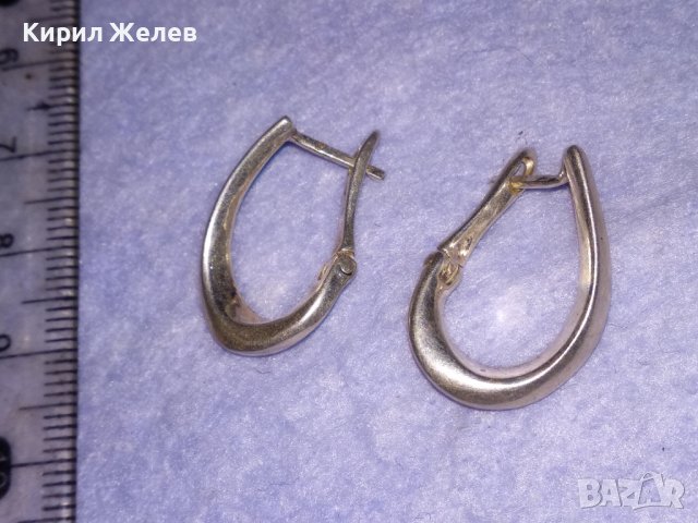 ИЗИСКАНИ СРЕБЪРНИ АНГЛИЙСКИ ОБЕЦИ СРЕБРО 925 РЪЧНА РЕТРО АРТ ИЗРАБОТКА 38564, снимка 9 - Обеци - 41730332