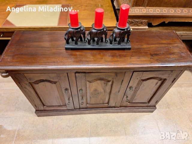 Античен комод, скрин, шкаф орех, снимка 4 - Шкафове - 51318236