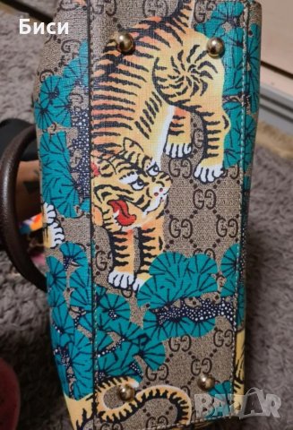 Gucci/Гучи естествена кожа, снимка 10 - Чанти - 35716628