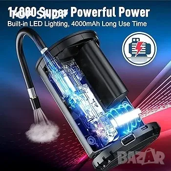 Преносим компресор за въздушна помпа Tophoniex, 150PSI ръчна електрическа помпа, снимка 2 - Гедорета - 48757265