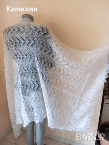 Шал от кози пух 