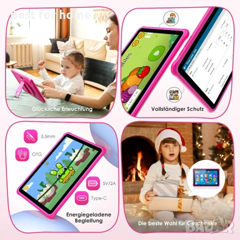 Детски таблет с Android 14 от FASTWD, 10-инчов, 36GB RAM + 128GB, снимка 7 - Таблети - 53843540