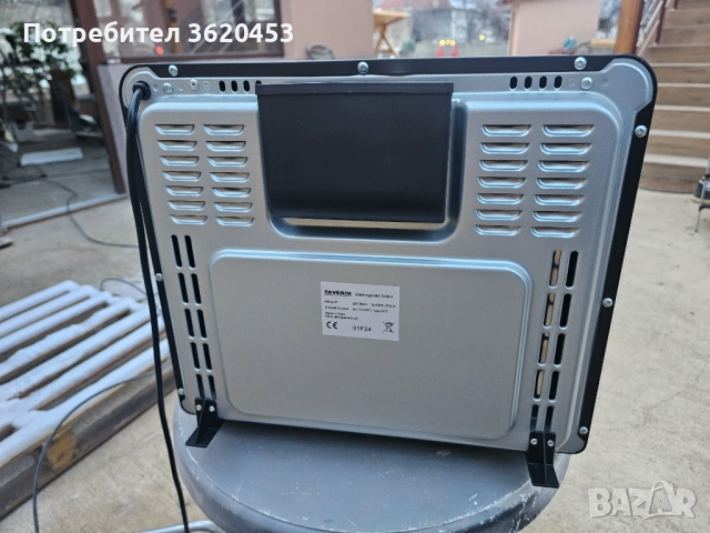 Електрическа фурна Severin Bake & Fry, 2200 W, 25 L, 12 програми, Таймер, LED дисплей, 3 аксесоара, , снимка 4 - Печки, фурни - 53196368