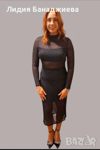 Мрежеста рокля, снимка 4 - Рокли - 49601045