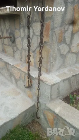 Верига за огнище -2 броя., снимка 6 - Антикварни и старинни предмети - 50276482