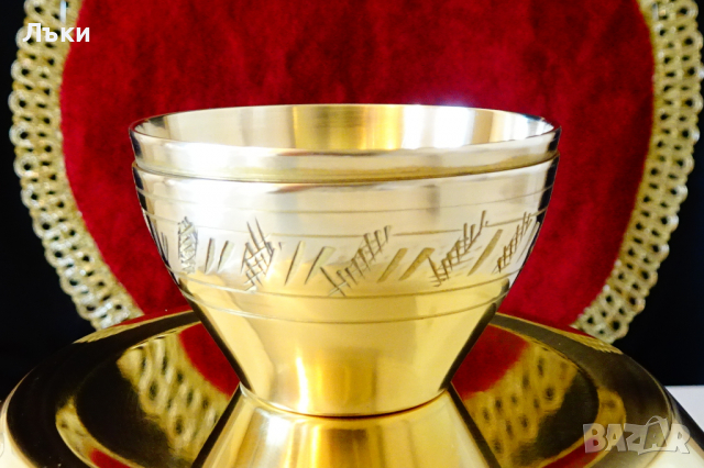 Бронзова чаша,гравирана 70 мл. , снимка 5 - Антикварни и старинни предмети - 36213355