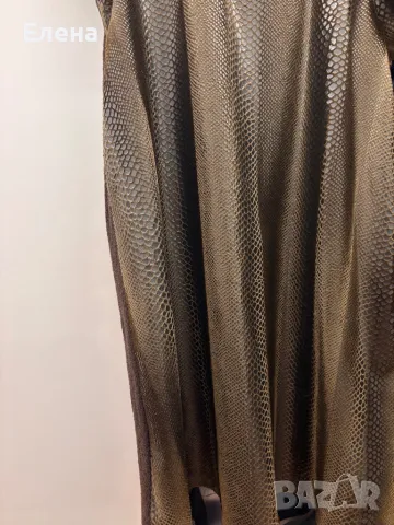 Тъмнокафява зимна рокля, снимка 4 - Рокли - 48404285