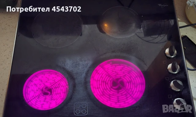 Керамичен плот с 4 котлона