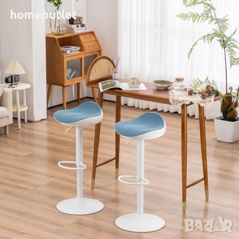 Комплект бар столове – EUYY102-KS-1919WH-BL – 2бр, снимка 2 - Столове - 51106098