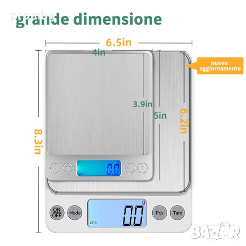 дигитален кантар LCD, кухненска везна USB, 1 гр -10 кг, снимка 4 - Други - 42270572