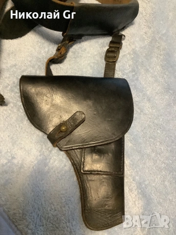 Офицерски морски колан с кобур , снимка 2 - Колани - 53800794