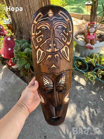 Маска за стена от дърво 50см.