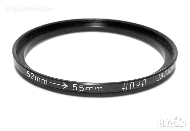 52mm - 55mm HOYA Преходник за филтър на резба Step-Up Lens Filter Adapter Ring, Произведен в Япония