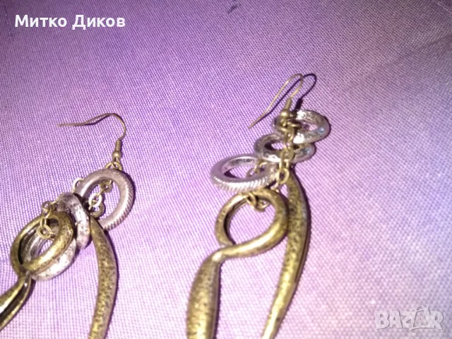 Обеци тип рокерски метални нови, снимка 3 - Обеци - 49923766