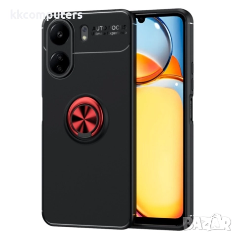 Xiaomi Redmi 13C / Poco C65 4G Удароустойчив Ring Holder Калъф и Протектор, снимка 5 - Резервни части за телефони - 52610828