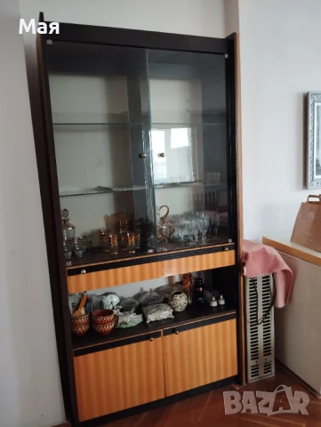 Секция – четири части с витрини, цвят птичи явор, снимка 16 - Секции и витрини - 51075916