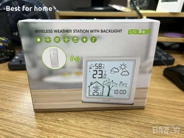 Bluetooth и Wifi  метеорологична станция  с външен сензор LEVIPE, снимка 3 - Друга електроника - 50035090