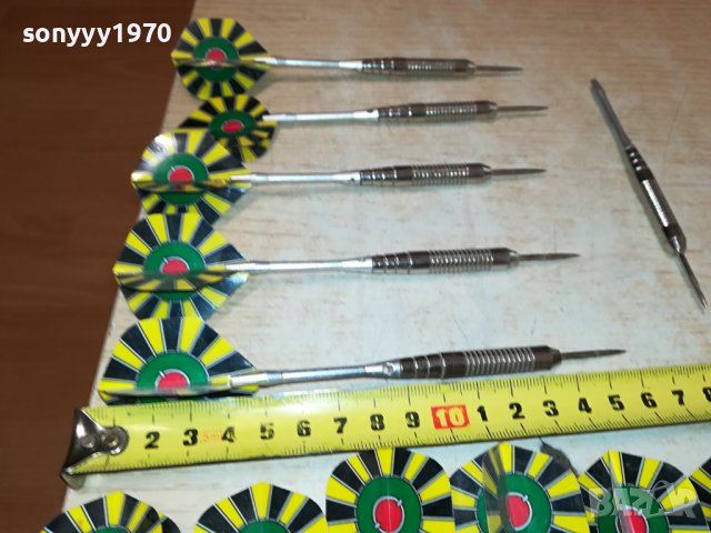 метални стрели за дартс 14бр-внос германия 1106231420M, снимка 2 - Колекции - 41099429
