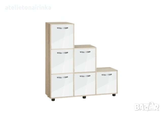 Етажерка Кубо 6 с шест вратички постформинг, снимка 2 - Етажерки - 53869702