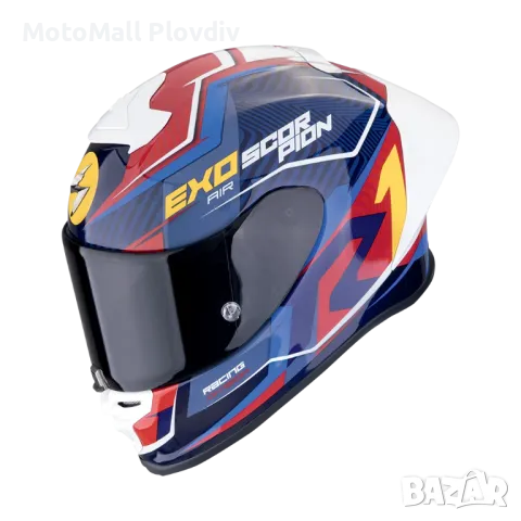 Каска SCORPION EXO-R1 EVO II AIR COUP Blue-Red-Yellow