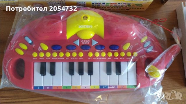 Електронен синтезатор с микрофон - Bontempi, снимка 8 - Музикални играчки - 51745647