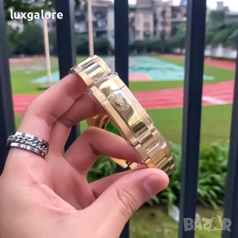 Mъжки часовник Rolex Submariner Gold Green с автоматичен механизъм, снимка 9 - Мъжки - 42491704