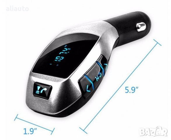 FM Трансмитер X5 Bluetooth за автомобил с LCD дисплей, снимка 10 - Аксесоари и консумативи - 36270271