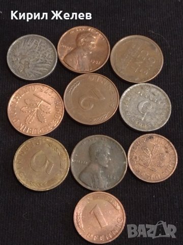 Лот монети от цял свят 10 броя ГЕРМАНИЯ, АМЕРИКА ЗА КОЛЕКЦИЯ ДЕКОРАЦИЯ 40470