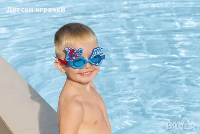 Детски очила за плуване Bestway Спайдърмен, Spiderman, UV защита
