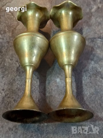 Ретро бронзови вази, снимка 5 - Вази - 35886268