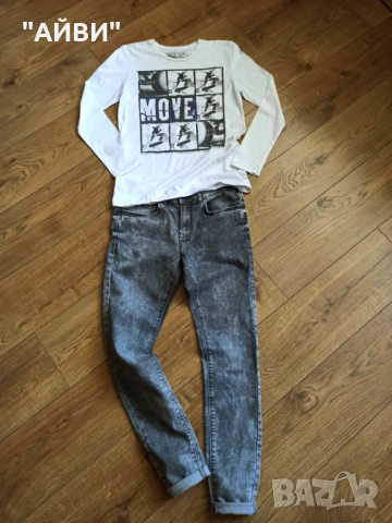 ZARA, PULL & BEAR детски дънки и блузки, снимка 2 - Детски панталони и дънки - 52414359