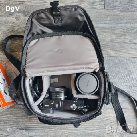 Sony A6000 + 2 обективa Sony SEL 16-50mm f/3.5-5.6 PZ обектив Sony SEL 55-210mm, снимка 14 - Фотоапарати - 55864188