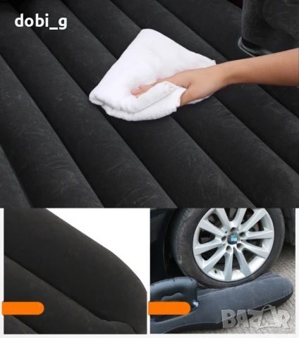 Удобен надуваем матрак (легло), снимка 4 - Матраци - 51060487