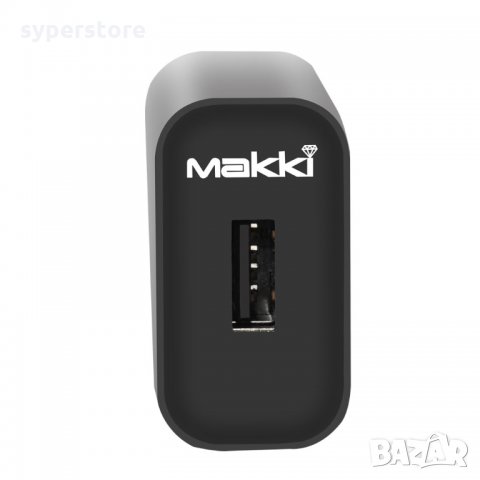 Зарядно за телефон, таблет и др. Един USB QC3.0 изход 18W Makki QC18W Без кабел Черно, снимка 3 - Друга електроника - 35794507
