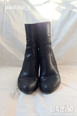 "Eliza" collection / Дамски боти от естествена кожа на ток, снимка 8 - Дамски боти - 52774581