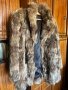 Дамско палто с естествен косъм от сибирска лисица, снимка 1 - Палта, манта - 41982176