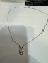 Сребърно колие с висулка и мойсанит (Диамант) 0.5 карата , снимка 5