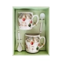 6243 Комплект коледни чаши с лъжички в подаръчна кутия – Merry Christmas, снимка 8