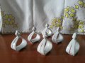 Стар български порцелан салфетници рингове халки пръстени за салфетки 