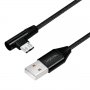 Кабел  USB2.0 A-C M/M, 1m, Angled SS301043, снимка 1 - Друга електроника - 39247187