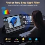 Преносим монитор, 15.6 инча 1080P FHD IPS втори екран за лаптоп с USB-C и Mini HDMI, грижа за очите,, снимка 2