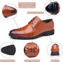 Мъжки официални обувки с връзки Brogues Derbys Oxford, 40, снимка 2
