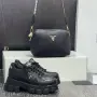 Prada Дамски Маратонки👟Дамски Спортни Обувки Прада - Бели Или Черни Код SEM-242, снимка 1